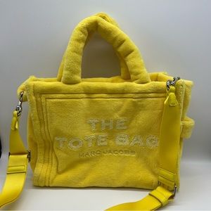 Marc Jacobs The Tote Bag Small Yellow Terry Fuzzy